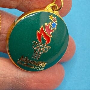 HALLMARK 1996 Olympic Pendant New With Box Keepsakes Green Gold